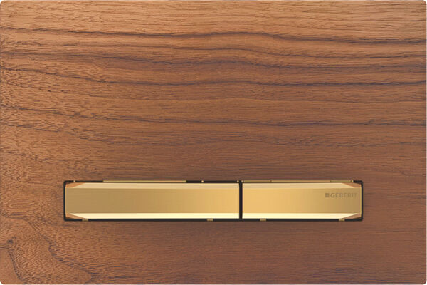 Plaque de d&eacute;clenchement Geberit Sigma50 square Noyer am&eacute;ricain image number 0