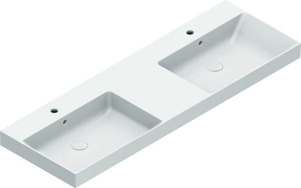 Doppelwaschtisch Catalano Zero 150 x 50 cm Weiss Cleaneffekt image number 0