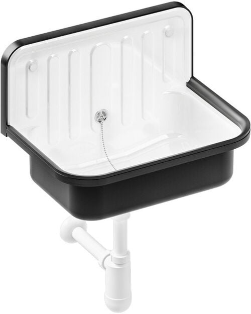 Ausgussbecken Alape 510Ü Bicolor Weiss