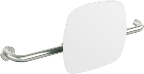 Schienale Hewi 805 Acciaio inossidabile opaco Schienale bianco segnale