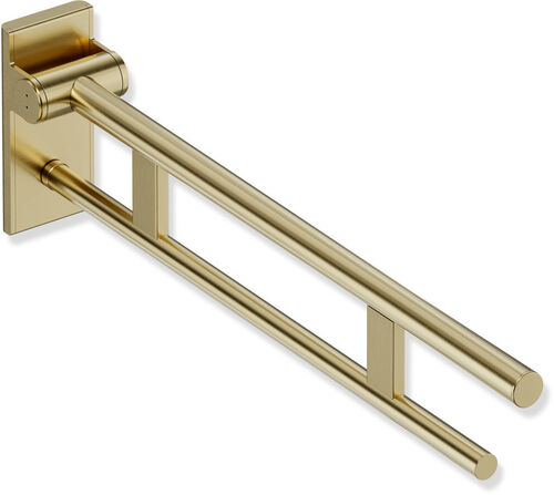 Corrimano ribaltabile mobile Hewi 900 Duo Ottone spazzolato Rivestimento PVD