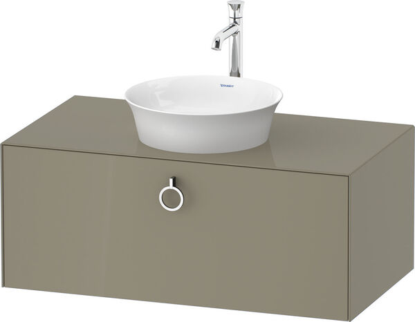 Meuble sous-lavabo Duravit White Tulip stone grey brillant image number 0