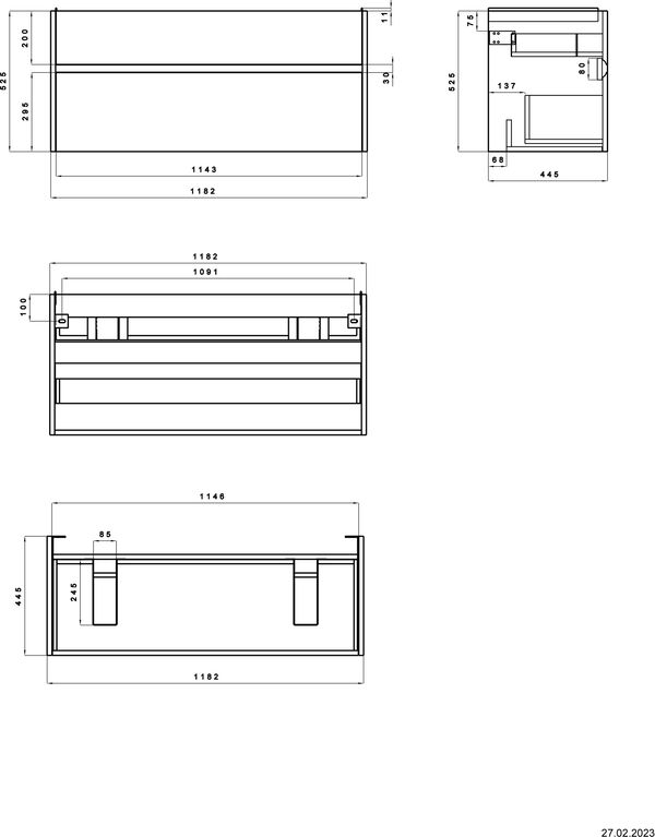 Meuble sous-lavabo Alterna calea S Blanc premium image number 1