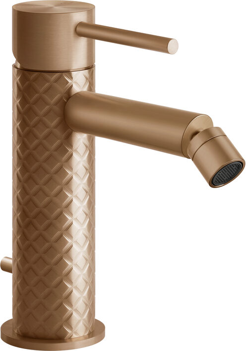 Miscelatore per bidet Gessi 316 Warm bronze brushed PVD Intreccio