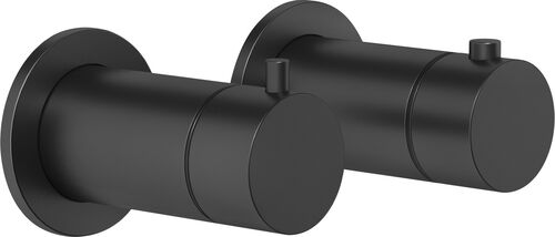 M&eacute;langeur de douche-set de montage final Gessi Anello / Ingranaggio Black metal brushed
