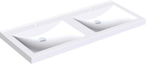 Doppelwaschtisch KWC Quadro Weiss