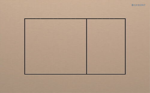 Bet&auml;tigungsplatte Geberit Sigma40 square Rotgold Easy-to-clean-beschichtet