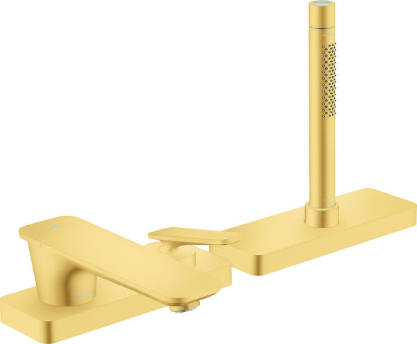 Batteria di riempimento per vasca da bagno Axor Citterio C, 3-Loch brushed gold optic Standard image number 0