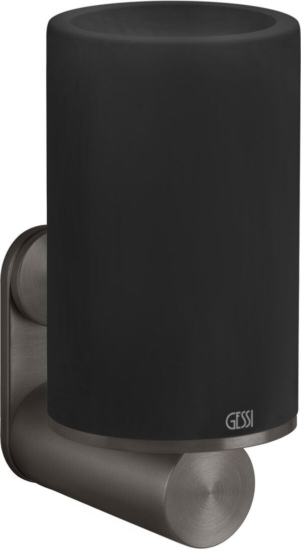 Porte-verre Gessi 316 Black metal brushed Flessa image number 0