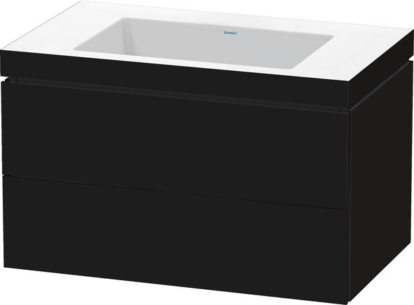 Combinaison de lavabo Duravit Vero Air noir brillant image number 0