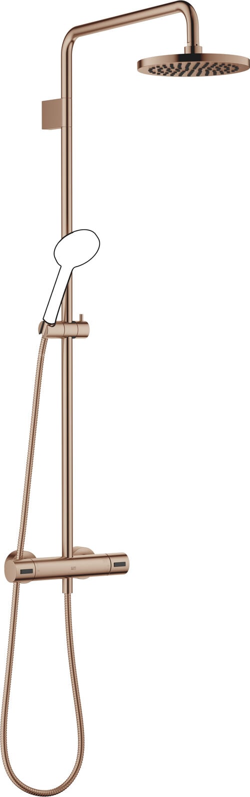Shower Pipe Dornbracht con Termostato da doccia Bronzo spazzolato