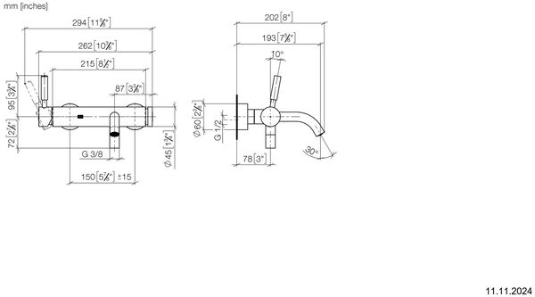 Bademischer Dornbracht Edition Pro ½" chrome matt image number 1