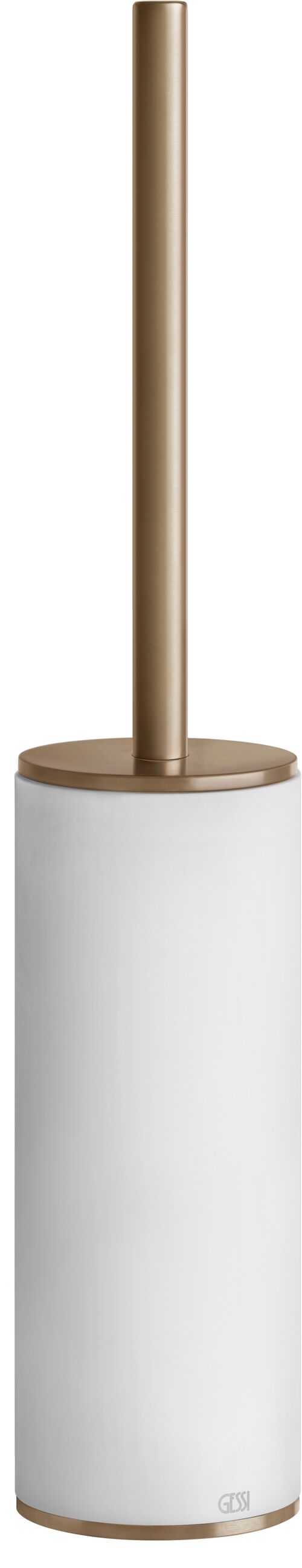 Portaspazzola Gessi 316 warm Steel brushed flessa