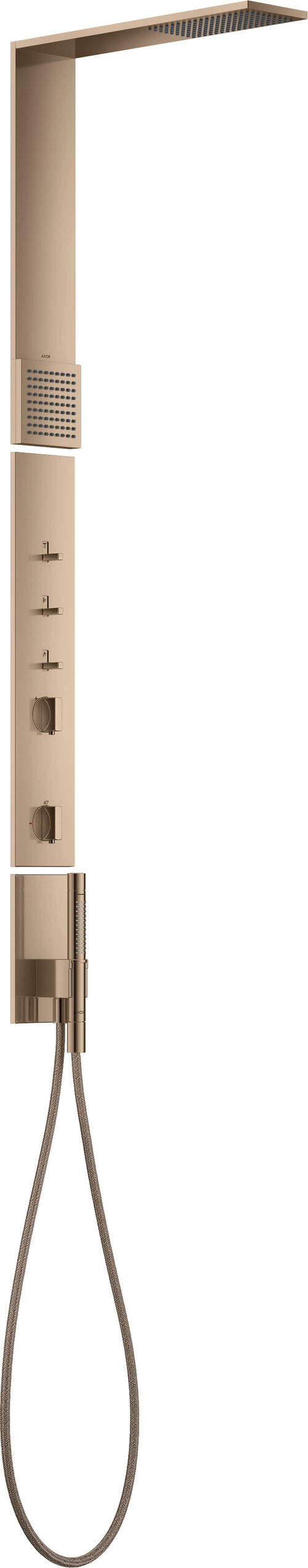 Shower Composition Schulterbrause Axor polished red gold