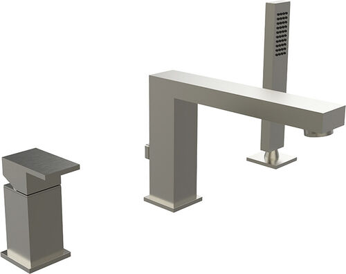 Garniture de remplissage de baignoire Gessi Rettangolo 3-trous Finox