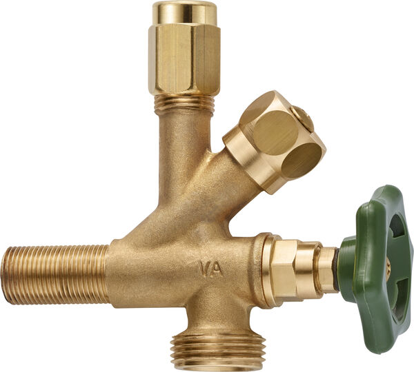 Robinet d'arr&ecirc;t double Neoperl Profiline Laiton image number 0