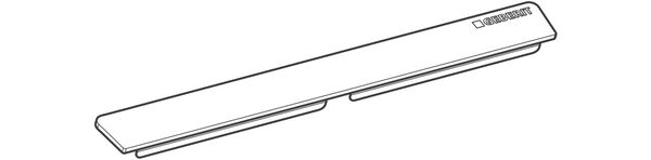 Abdeckung zu Geberit CleanLine50 Schwarzchrom image number 0