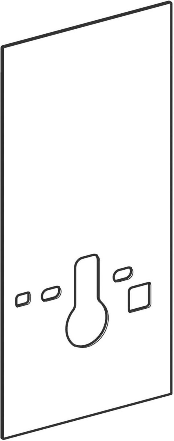 Frontverkleidung Geberit Monolith, für Dusch-Klosett AquaClean Glas weiss image number 0