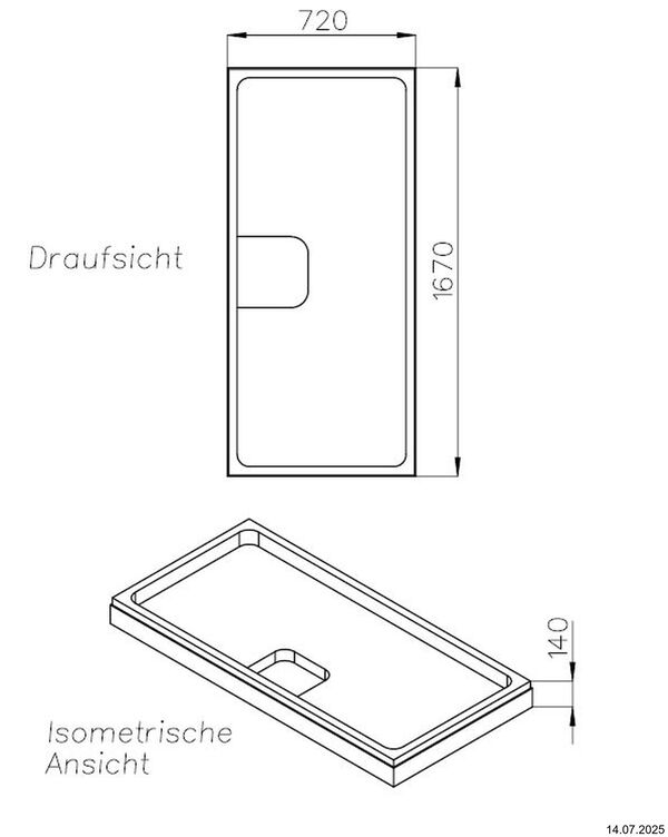 Support de receveur de douche Schedel image number 1