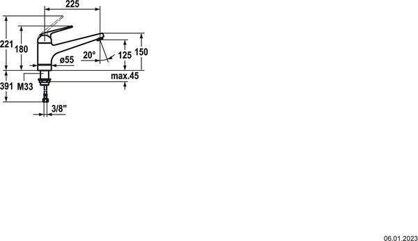 Sp&uuml;ltischmischer KWC Domo.5 Chromeline image number 1