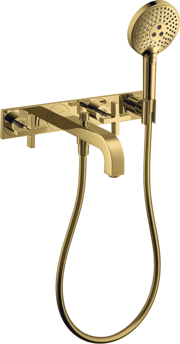 Batterie de bain Axor Citterio-set de montage final Polished gold optic image number 0