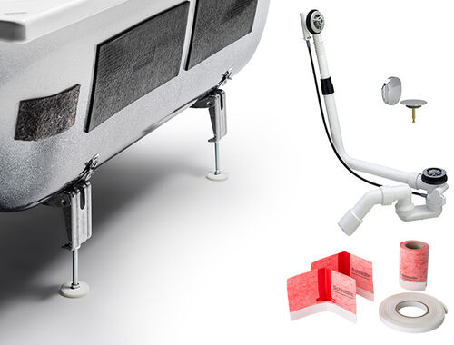Set di montaggio per vasca da bagno Schmidlin Swiss Line Duo