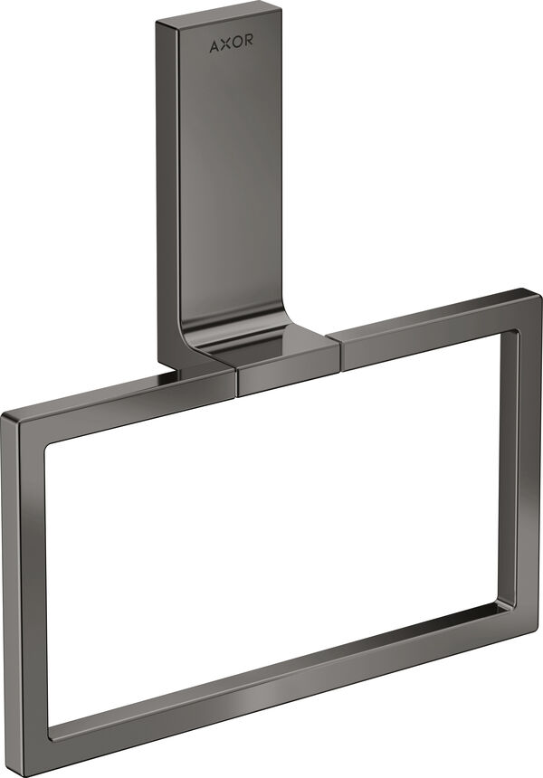 Porte-linge &agrave; anneau Axor Universal Rectangular Polished black chrom image number 0