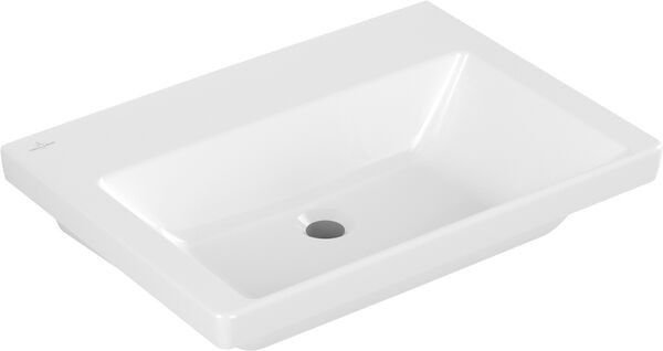 Lavabo Villeroy & Boch Subway 3.0, senza foro per rubinetteria, senza troppopieno, 65 x 47 cm image number 0