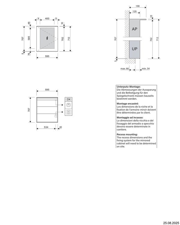 Spiegelschrank Alterna veela LED plus Weiss Lichtfarbe stufenlos verstellbar 2000-6500 K image number 2