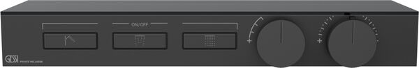 Duschsystem-Endmontageset Gessi HI-FI Shelf Schwarz matt image number 0
