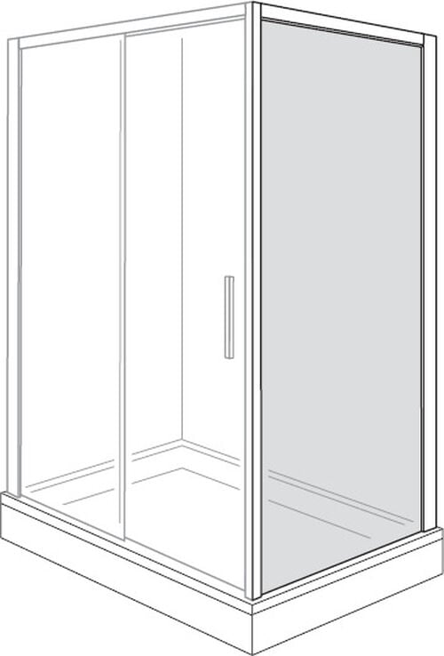 Seitenwand Alterna liva Finox Echtglas klar