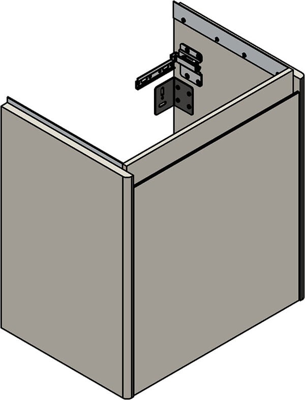 Waschtischmöbel Alterna pro S, Breite 51,4 cm, Höhe 56,3 cm, Tiefe 36,2 cm, 1 Türe, Griffleiste, image number 0
