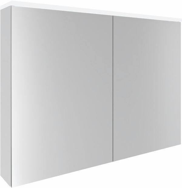 Armadio a specchio Alterna enea LED plus, larg. 100 cm 50/50  image number 0