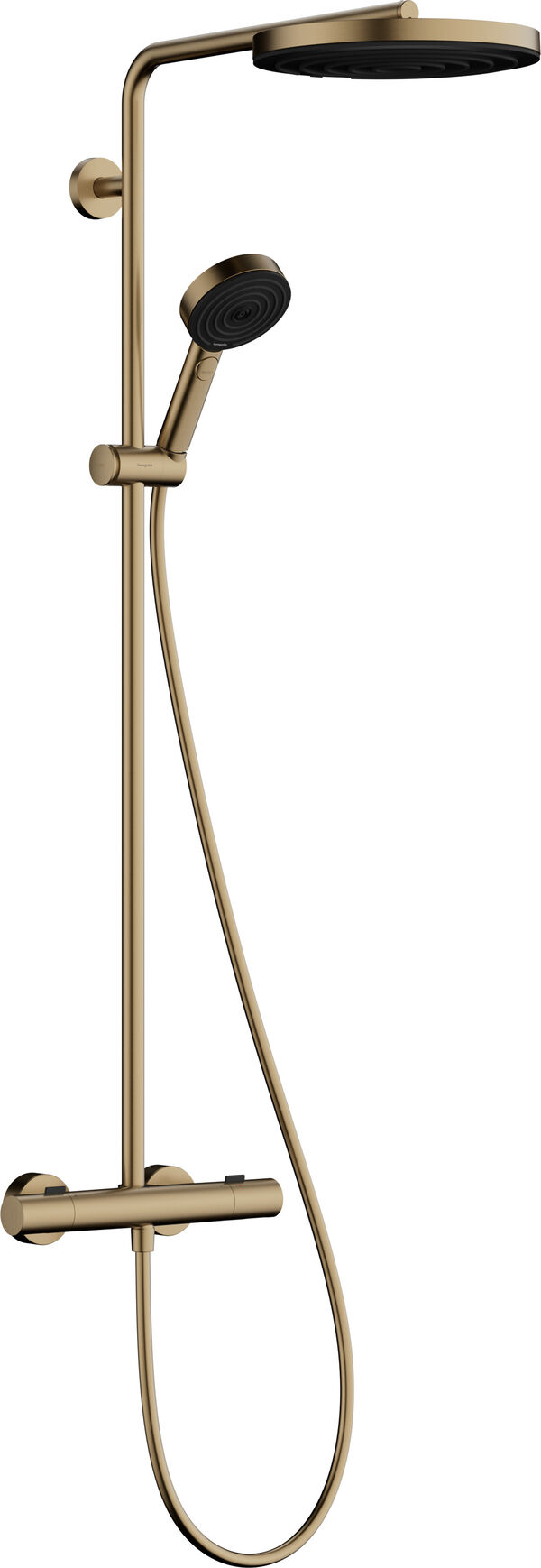 Showerpipe Hansgrohe Pulsify S Puro ½" Brushed bronze image number 0