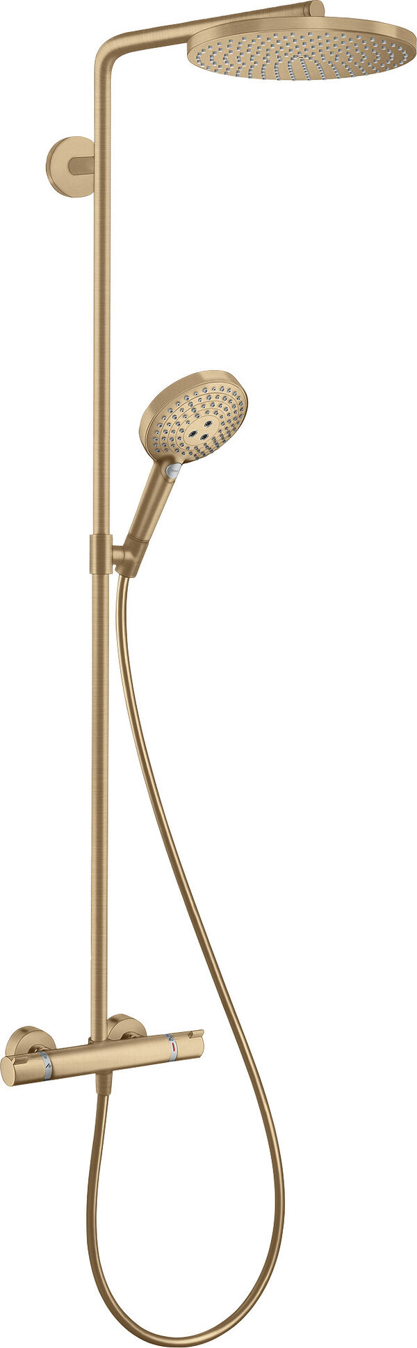 Showerpipe Hansgrohe Raindance S 240 Powder Rain Brushed bronze image number 0