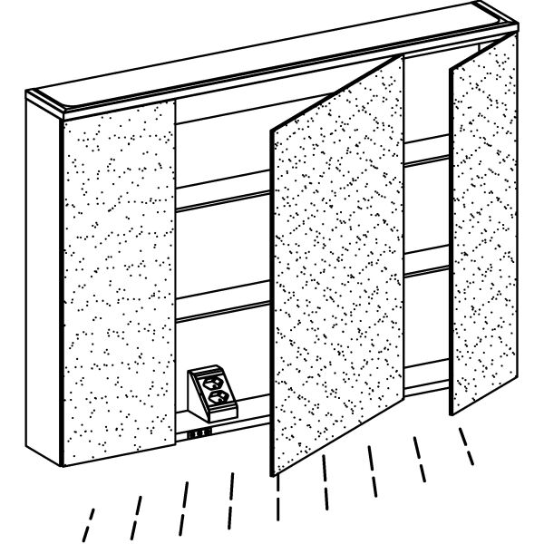 Armadio a specchio Alterna aniani LED plus Bianco premium Colore della luce variabile in continuo 2700-6500 K image number 1