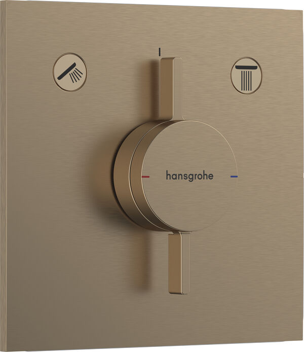 Duschsystem Hansgrohe Duo Turn E brushed bronze image number 0