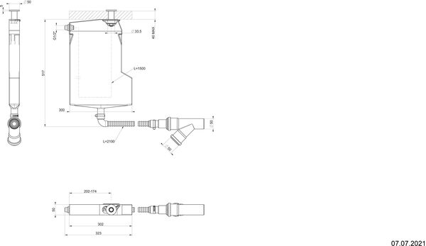 Cadre de montage Gessi warm Steel brushed image number 1