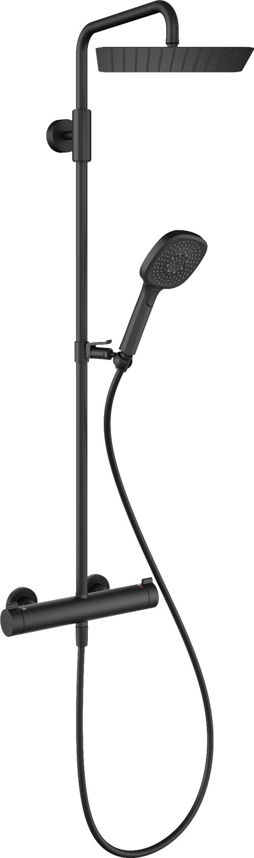 Duschsystem KWC Design Schwarz matt