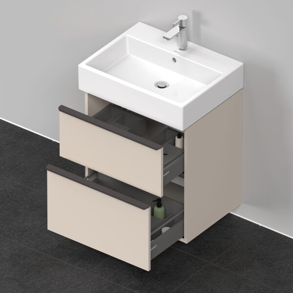 Armadio sottolavabo Duravit D-Neo Taupe opaco image number 3