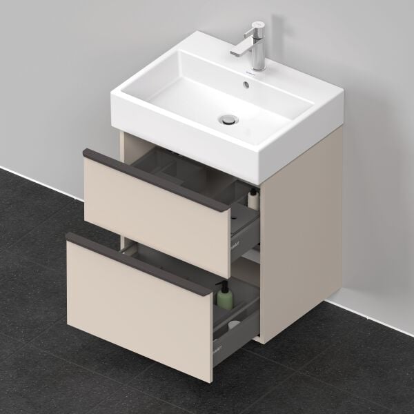 Armadio sottolavabo Duravit D-Neo Taupe opaco image number 3