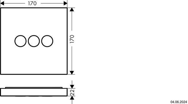 Duschsystem Axor Shower Select Square verchromt image number 1