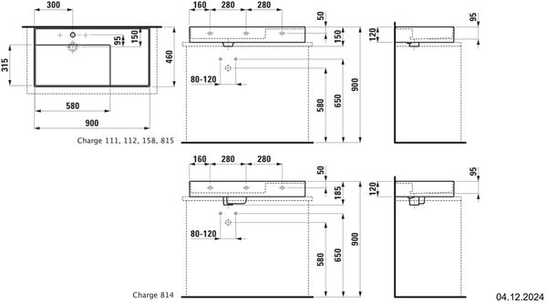 Auflegewaschtisch Laufen Kartell 90 x 46 cm Weiss image number 1
