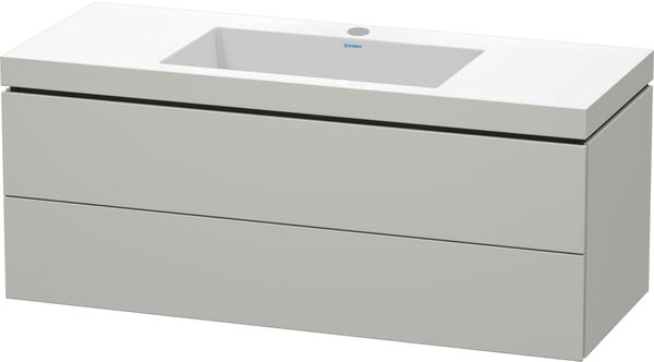 Combinaison de lavabo Duravit Vero Air Gris b&eacute;ton mat image number 0