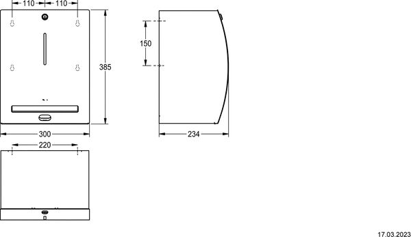 Papierhandtuchspender KWC Stratos STRX 630 image number 1