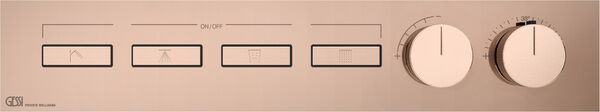 Duschsystem-Endmontageset Gessi HI-FI Linear copper image number 0