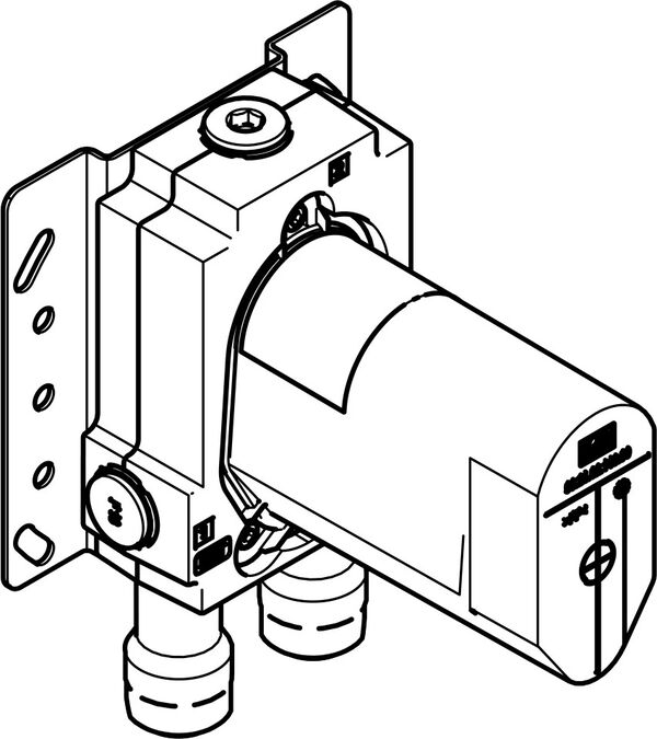 Einbaukörper Dornbracht für Bade- und Duschenmischer 2 Anschlüsse ½" 3 Abgänge ½" image number 0