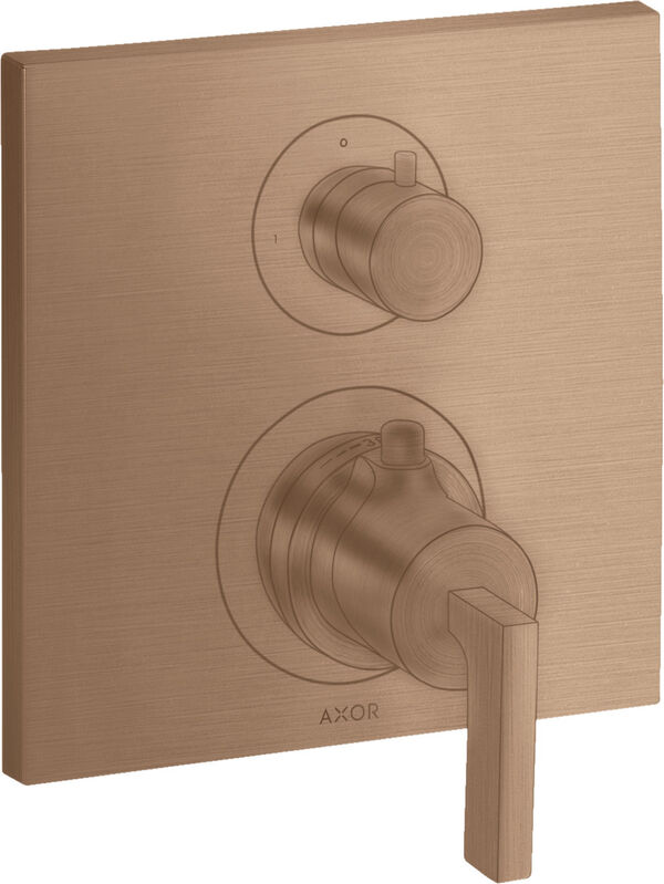 M&eacute;langeur de thermostat-set de montage final Axor Citterio Brushed red gold image number 0