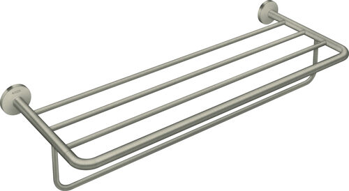 Handtuchablage mit Handtuchhalter Axor Universal Circular brushed nickel