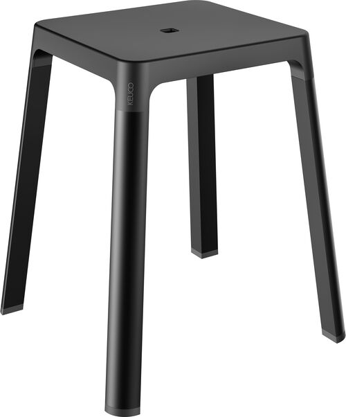 Tabouret Keuco Collection Axess Noir mat Siège noir